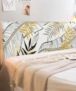 Funda De Cabecera Cama A Prueba De Polvo Nórdicas Universales Cubierta Protector Suave Y Elástica(Printing-3,220cm)