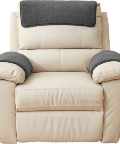 Funda de Reposa Cabezas Sofa para Reposacabezas para Sillón Silla Relax Orejero Reclinable Grande Protector de Sofás 4 2 3 Plazas Universal Individuales Antideslizante 1(1951,Sofa Arm Cover 3 seater)