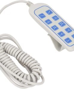 Annadue Control Remoto Manual para Sillón Reclinable Eléctrico, Controlador Manual de Silla Elevadora con Enchufe de 8 Pines y 9 Núcleos, Control Remoto de Cama Elevadora IP66,