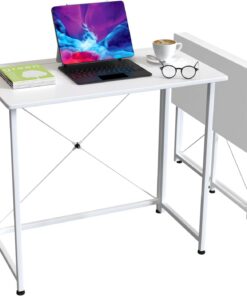 XJBTBA Cuter Escritorio Plegable: Mesa Plegable portátil para Interiores y Exteriores, 80 x 45,5 x 74 cm, Escritorio para Acampar, Elegante Mesa de Escritura para Oficina, Uso doméstico