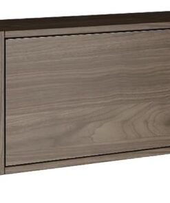 Selsey Mueble TV Colgante Nogal Wisconsin de 4 Puertas con Frente Acanalado 200 cm - Muebles de Salón Modernos, Mueble TV Salón con Diseño Minimalista y Funcional, Acabado Mate, Hecho en Polonia