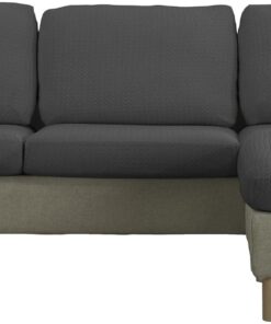 Estoralis Sumatra | Funda Asiento y Respaldo sofá y sillón Bielástica | Tejido Súper Elástico C/ 11 Gris Oscuro | Talla L (Entre 50-85 cm x 95-130 cm y 10-20 cm Alto