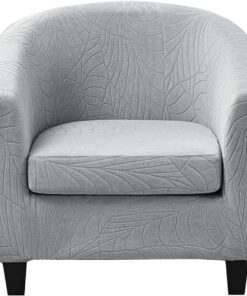 Fundas para Sillón Chesterfield 2 Piezas Fundas para Sillas de Club 1 Plaza Fundas para Sillón Cabriolet Elástica Gris Claro
