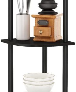 Furinno Estantes sin herramientas Espresso/Negro 5 niveles