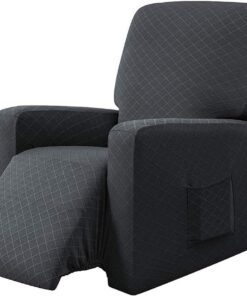 EBETA Funda de Sillón Relax Elástica Completo Protector para Sillón Reclinable, Funda para sillón reclinable (Gris Oscuro)