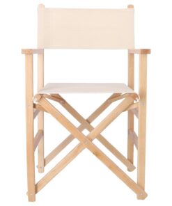 WELL HOME MOBILIARIO & DECORACIÓN Sillon Director Sunset Acabado en Barniz, Lona cruda, 51x46x86 cm