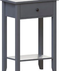 Vida Designs Windsor - Mesa Consola con Estante Inferior, Sala de Estar, Mueble de Pasillo (1 cajón, Gris)