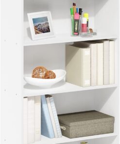 Furinno Pasir Estante Abierto en 4 Niveles, Blanco