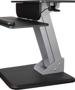 StarTech Convertidor Ergonomico de Escritorio de Pie y Sentado (ARMSTS) | Ajuste de altura con un toque, Brazo neumatico con palanca, Espacio de trabajo ergonomico