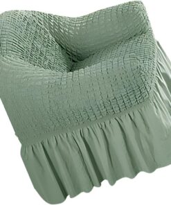 Funda Elástica para Sofá Reclinable Verde, Poliéster y Poliuretano | Apta para 90-140cm, Uso en Hogares y Hoteles, Acabado Sencillo y Elegante