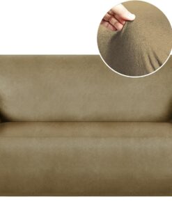 molasofa Funda de sofá biplaza de gran tamaño para decoración del hogar, funda de sofá biplaza suave similar al cuero, funda antideslizante de 1 pieza para perros/gatos/niños (sofá biplaza de gran