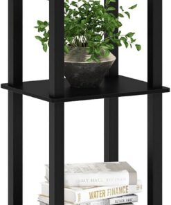 Furinno Estantes sin herramientas Black/Black Bin