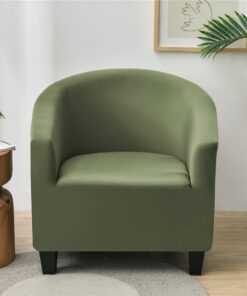 Highdi Funda de Sillón Elástica Chesterfield Moderno Color Sólido Funda de Sofá 1 Plaza Lavables, Universal Fundas de Butaca Protector para Dormitorio, Recepción, Club