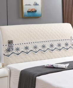 Cubierta para Cabeceros De Cama Funda Sencilla Y Moderna Protectora Antipolvo Decoración De Dormitorio(Beige,240cm)