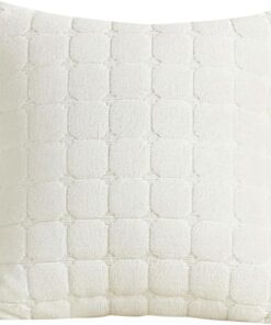 GKXLH Funda de cojín lisa de franela suave para sofá, decoración del hogar, 45 x 45 cm, blanco beige