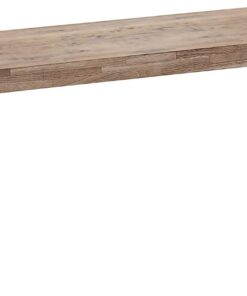 Adec Group Loft, Banco para Mesa de Comedor, Asiento Auxiliar, Acabado en Roble Honey y Negro, Medidas: 120 cm (Largo) x 47 cm (Alto) x 34 cm (Fondo)