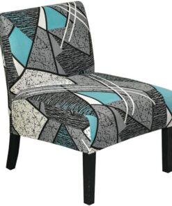 Funda for sillón sin reposabrazos Funda for Silla Sillón Decorativo sillas Sillón Decorativo Estampada elástica 1 Plaza(Cenere Della Città Vecchia)