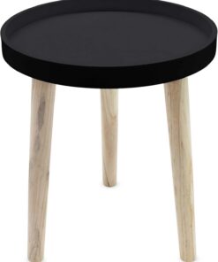 Mesa auxiliar de madera, decorativa, de 36 x 30 cm, pequeña, para sofá