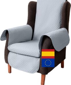 Funda Sillón Relax Reclinable y Butaca Orejero – Funda Sofá 1 Plaza Acolchada Reversible y Lavable – Protector contra Manchas y Arañazos – para Mascotas y Niños – Fabricado en España
