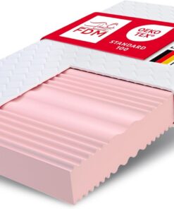 FDM Colchón de 160 x 200 cm, dureza H3, H4, Altura de 20 cm, colchón de Espuma fría de Doble Cara, colchón de Espuma HR, 7 Zonas de Confort con Tejido hipoalergénico Lavable, Funda Oeko-Tex Verdura