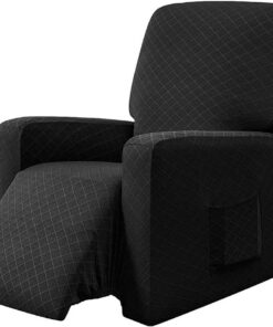 EBETA Funda de Sillón Relax Elástica Completo Protector para Sillón Reclinable, Funda para sillón reclinable (Negro)