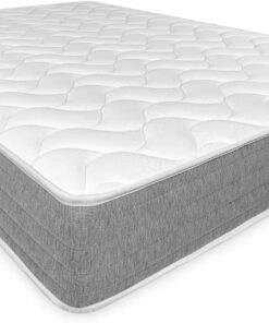 DUÉRMETE ONLINE - Colchón Viscoelástico Viscotec Reversible 150 x 190, Firme y Confortable, Ergonómico, Grosor 21cm, Antiácaros, Antibacterias e Hipoalergénico, Blanco