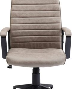 Kare Design silla giratoria de oficina Labora, beige, silla giratoria moderna con reposabrazos y muelle de gas a presión, silla de escritorio con respaldo alto, silla gaming, 128 x 58 x 56 cm (h/w/d)
