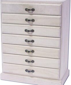 INNSPIRO Cajonera sobremesa Madera de balsa 7 cajones 25x13x33cm, 221