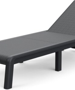 Keter Palma-Tumbona de Jardín Plegable, para Exterior terrazas, Patios, Jardines, 4 Posiciones, Color Grafito