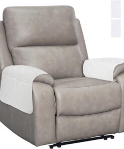 sourcing map 2 fundas para reposabrazos de sofá, fundas para sillón con bolsillo lateral de almacenamiento, impermeable, protector de silla reclinable, antideslizante, protector de reposacabezas para