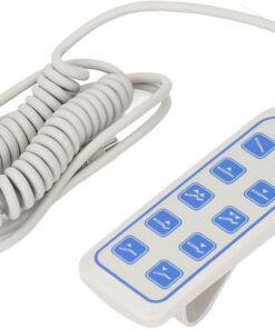 Control Remoto de Mano Reclinable de 10 Botones, Controlador de Cama Elevadora de 8 Pines, Control Remoto de Cama Elevadora Impermeable IP66, Control Remoto Reclinable Eléctrico