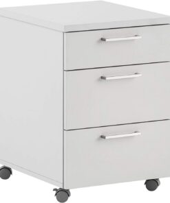 Denver 145730 - Cajonera con ruedas, color gris claro, aprox. 41 x 49,6 x 60,1 cm