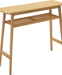 Mesa Alta Cocina Mesa Bar Fácil de Montar para Bar de Casa Comedor Cafeter (Solo Mesa)(Wood Color)