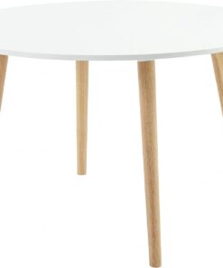 Bayita – Mesa de Comedor OrateLLO Lacado Blanco D160 cm 4 a 6 Personas