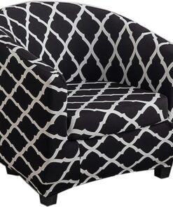 Funda de Sillón Chesterfield Tullsta Elástica Funda de Sofa 1 Plaza Tub Chair Funda para Silla Club Espacio Disponible