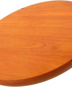 Cabilock Taburete De Madera Maciza Asiento Redondo De Reemplazo De Superficie para Taburete De Bar De Cocina Almohadilla De Madera para Diario