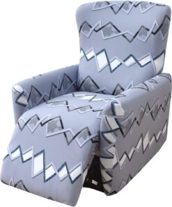 4 fundas para sillón reclinable universal, modernas, 1 plaza, elásticas, lavables, extraíbles (color 05)