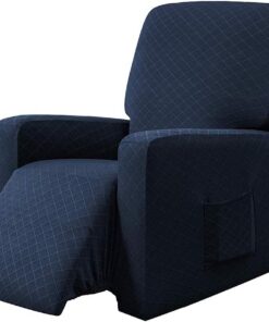 EBETA Funda de Sillón Relax Elástica Completo Protector para Sillón Reclinable, Funda para sillón reclinable (Azul)