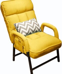 Sillón reclinable Moderno con Respaldo Ajustable y reposapiés para Sala de Estar y Dormitorio, Silla reclinable de Ocio para el hogar
