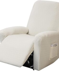 Funda de sillón para sillón de relax, funda de sofá elástica dividida todo incluido, funda de sofá para sillón relax, 4 piezas, lavable, funda de sofá C/hiva s, resistente a la abrasión y a