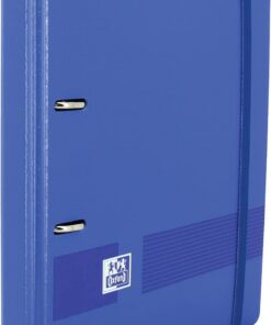 Oxford Live & Go Archivador A4+ 4 Anillas con Recambio 100 Hojas, Azul | Pizarra Extraíble, Hoja de Pegatinas, Recambio con 5 Bandas Color y Cuadrícula 5x5