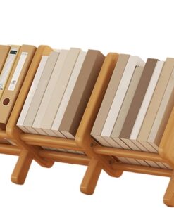 Estantería de escritorio Soporte decorativo de almacenamiento de madera | Estante para libros de mesa Para dormitorio, oficina, habitación infantil, rincón del hogar, almacenaje de madera