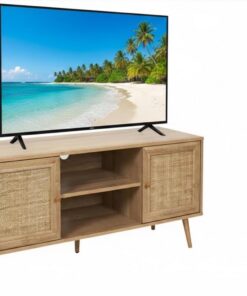 HOME DECO FACTORY - HD7457, Mueble para TV Bali en Madera Marrón, Diseñado para Organizar Objetos, Diseño Moderno y Funcional, Ideal para tu Hogar - Estándar, Marrón