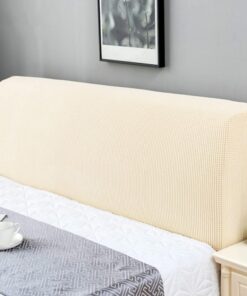 Funda cabecero para cama,elástica,para cabecero cama,extensible,funda protectora para cabecero cama,funda para cabecero cama,funda para cabecero cama,funda para cabecero acolchado,180 200 cm,blanco