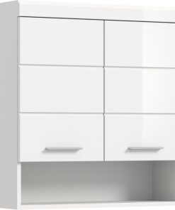 xonox.home Bad Scout X06A9723 - Armario de Pared (74 x 79 x 24 cm), Color Blanco Brillante