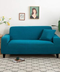 Funda de sofá de terciopelo de color gris para sala de estar Funda de sofá seccional sólida Funda de sofá elástica Funda de sofá Toalla para sillón Decoración del hogar, color 10,4, plazas 235,300cm