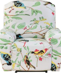 Funda para Sillón Reclinable Funda para Sillón Relax de Descanso 4 Piezas Cubierta de Sillón Funda Elástica para Sillón de Masaje Alegría en la Frente