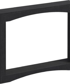 YATINEY Mesa de Consola Estrecha de 100 cm de Largo, Mesa Auxiliar Ultrafina, Decorativa Rústica, para Sala de Estar, Pasillo, Entrada, Negro XCT19BK