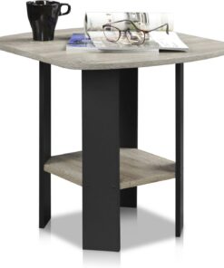 Furinno Mesa Auxiliar French Oak Grey Individualmente