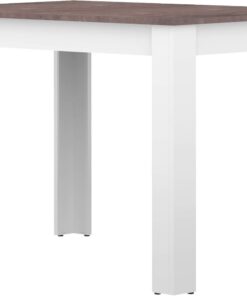 Symbiosis Nice, Mesa de comedor, blanco y cemento 110x70x73,1 cm